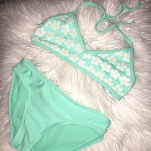 Xhilaration sun flower kids 7-8 bikini